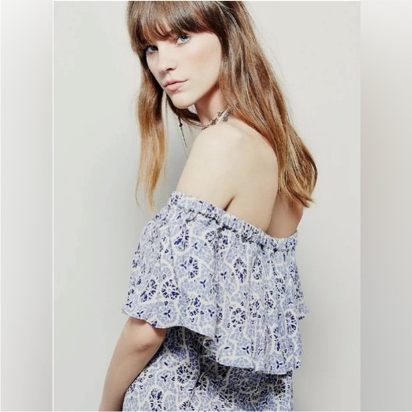 Free People Casablanca Nights Off-Shoulder Top - Picture 3 of 8